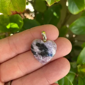 Heart Pendants - Charoite