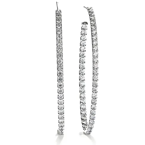 Hearts On Fire Hoopla Oval Hoop Earrings