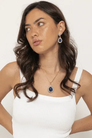 Helen Earrings – Sapphire
