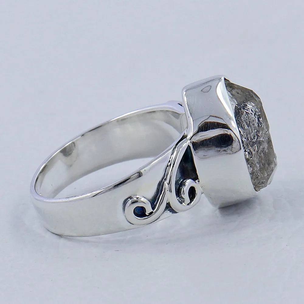 Herkimer Diamond Silver Rings