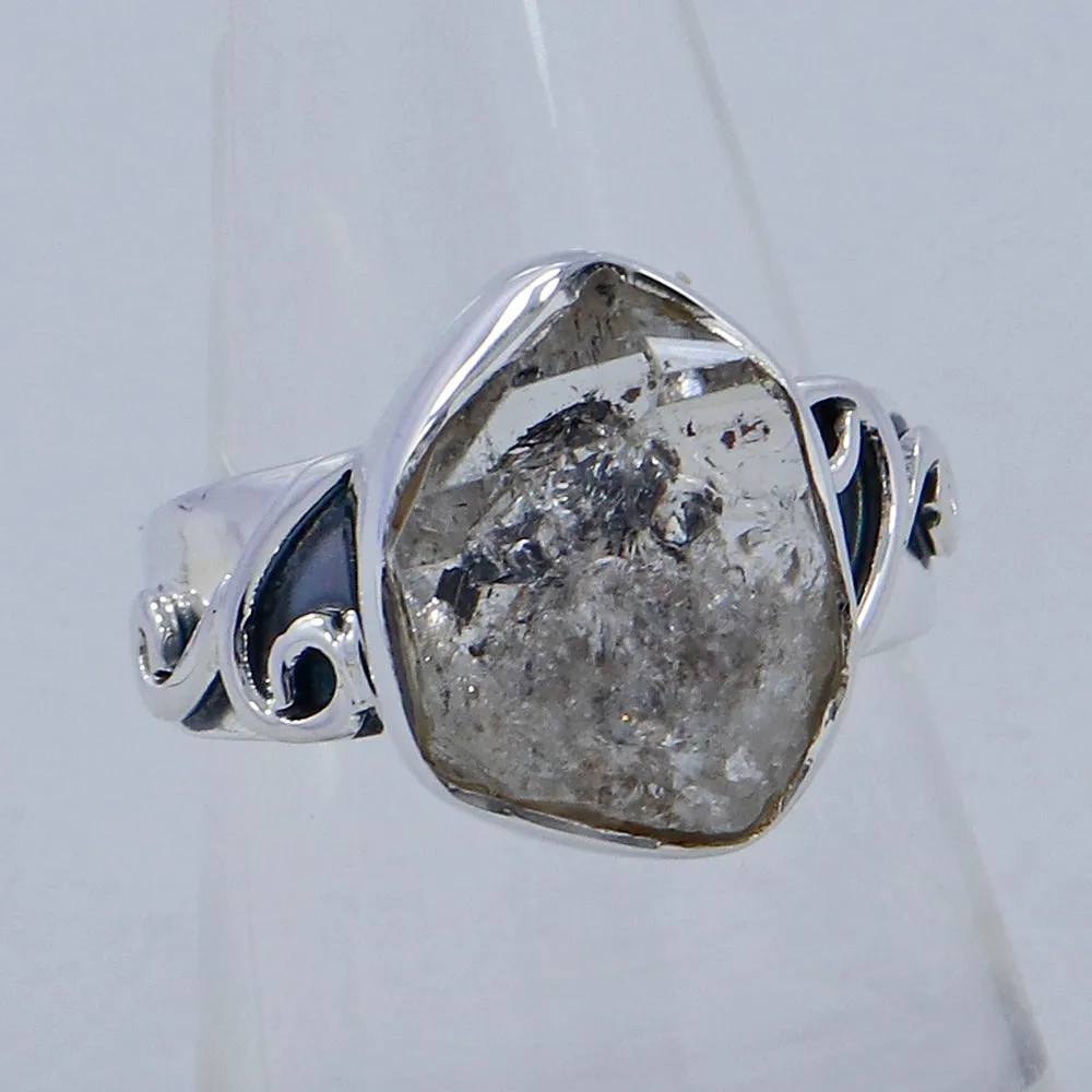 Herkimer Diamond Silver Rings