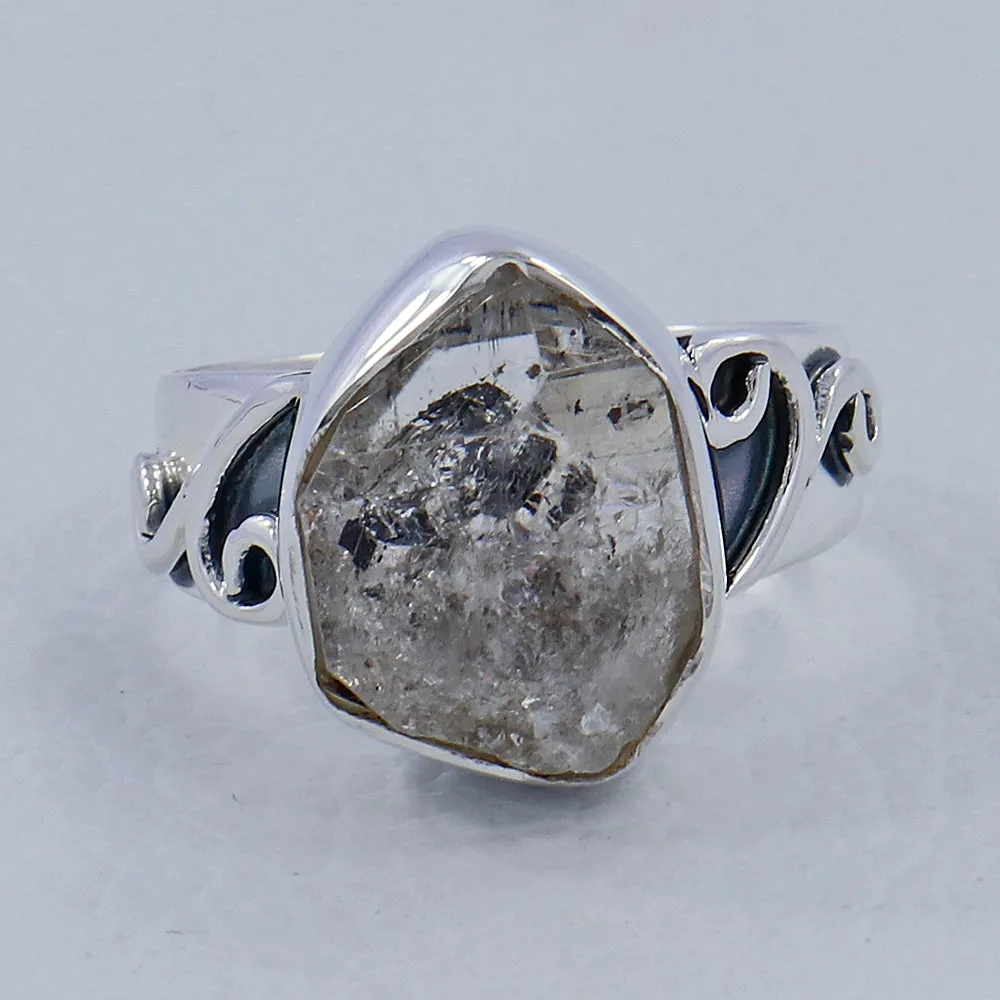 Herkimer Diamond Silver Rings
