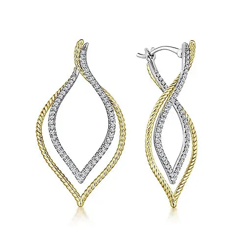 Intricate Layered Diamond Earrings