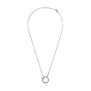 John Hardy Hammered Silver Chain Interlinking Necklace