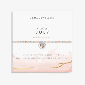 Joma Birthstone A Little July Sunstone Bracelet