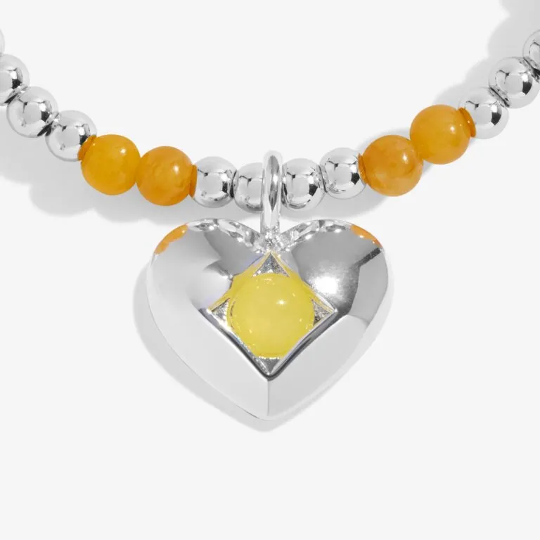 Joma Birthstone A Little November Yellow Quartz Bracelet
