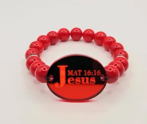 Judah Life Jesus Bracelet (Red)