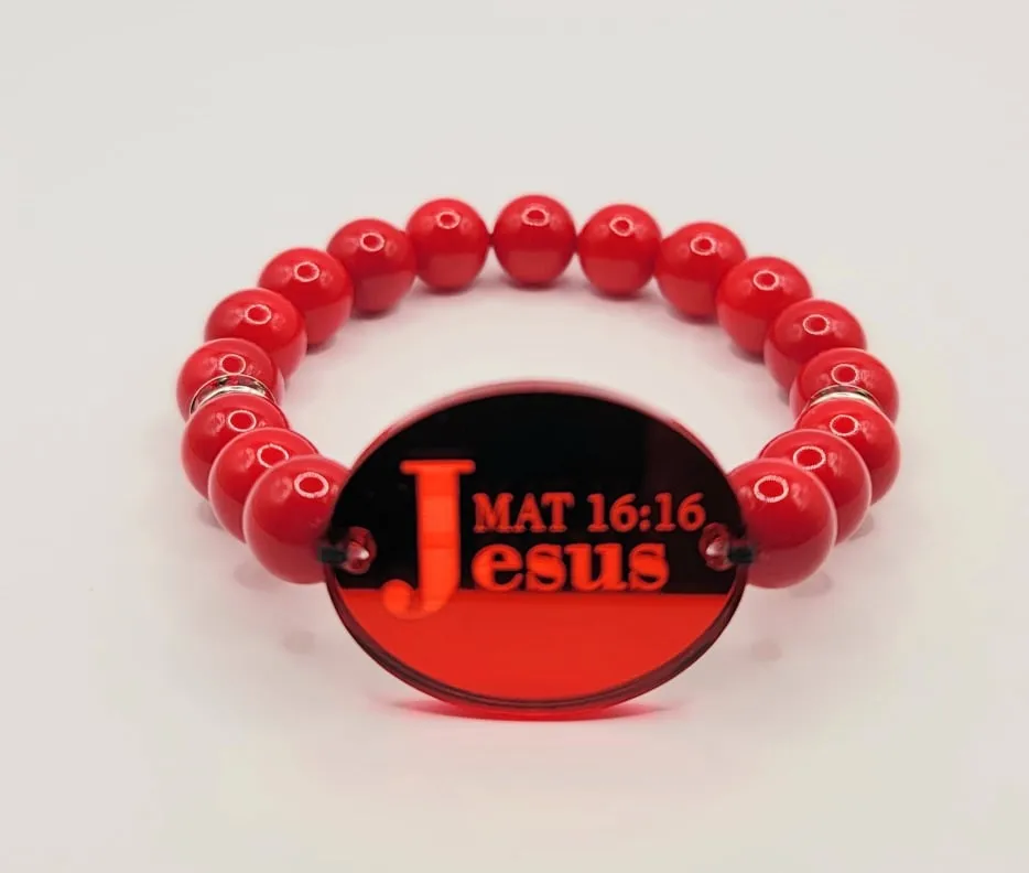 Judah Life Jesus Bracelet (Red)