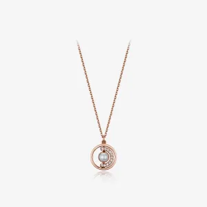[June Birthstone] Petite D.D Gold Necklace JDRNRWS126W