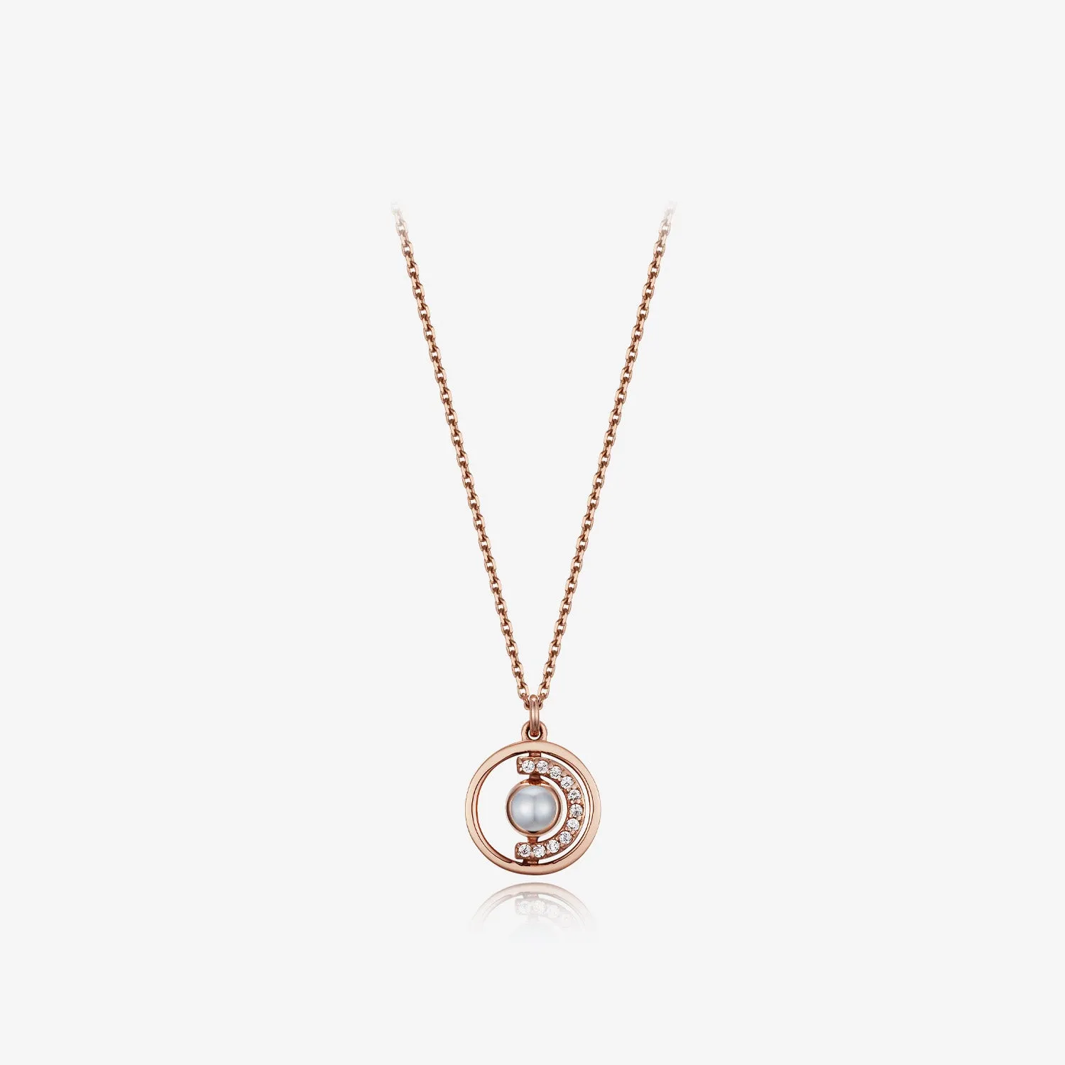 [June Birthstone] Petite D.D Gold Necklace JDRNRWS126W