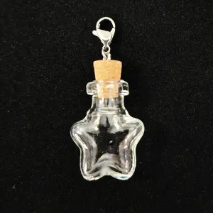 Keepsake Glass Bottle Pendants 43x20 Star