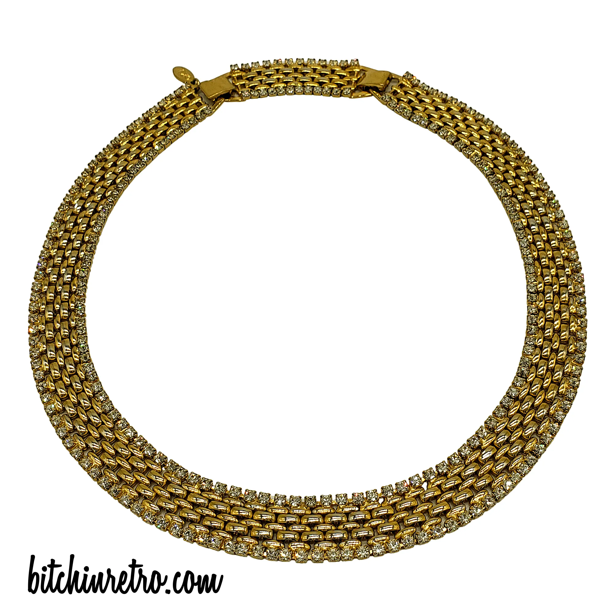 Kenneth Jay Lane Vintage Rhinestone Necklace
