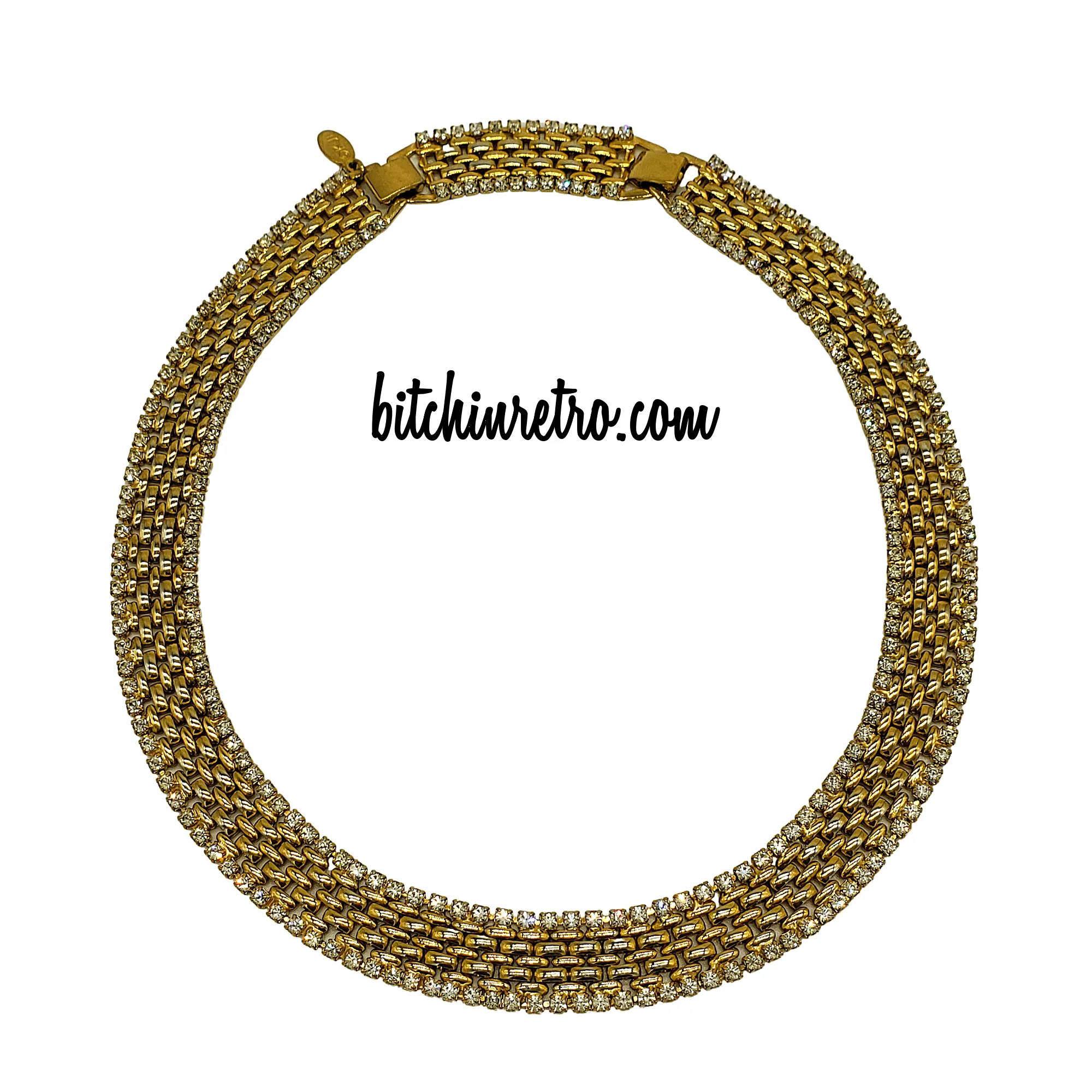 Kenneth Jay Lane Vintage Rhinestone Necklace