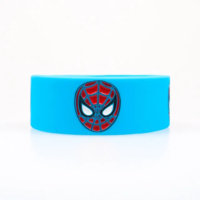 Kids Sizes 1PC Bracelets High Quality Spiderman Trendy Silicone Bracelets Suitable For Children Cartoon Wristband Jerwerly Gifts