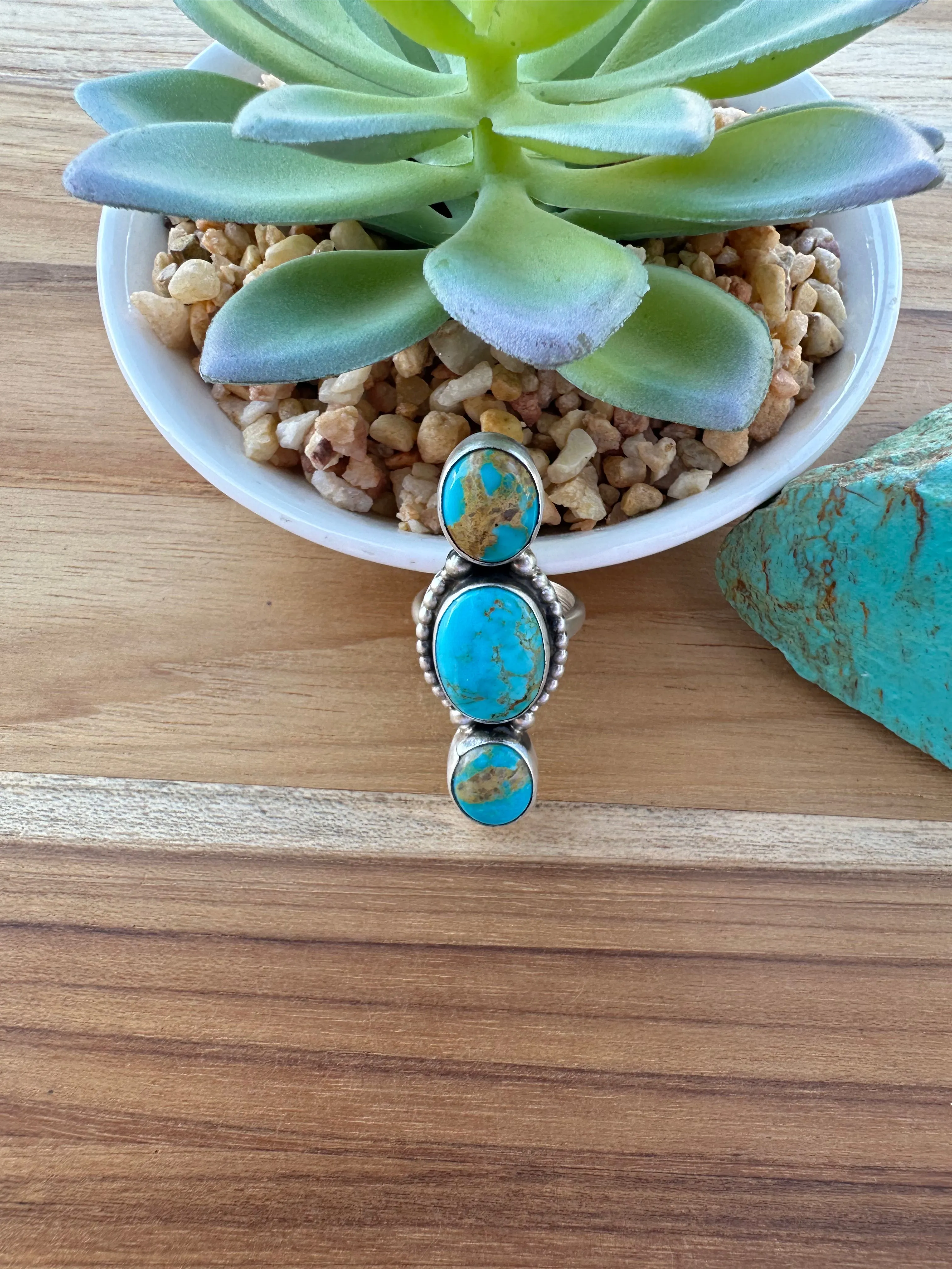 Kingman 3 Stone Ring