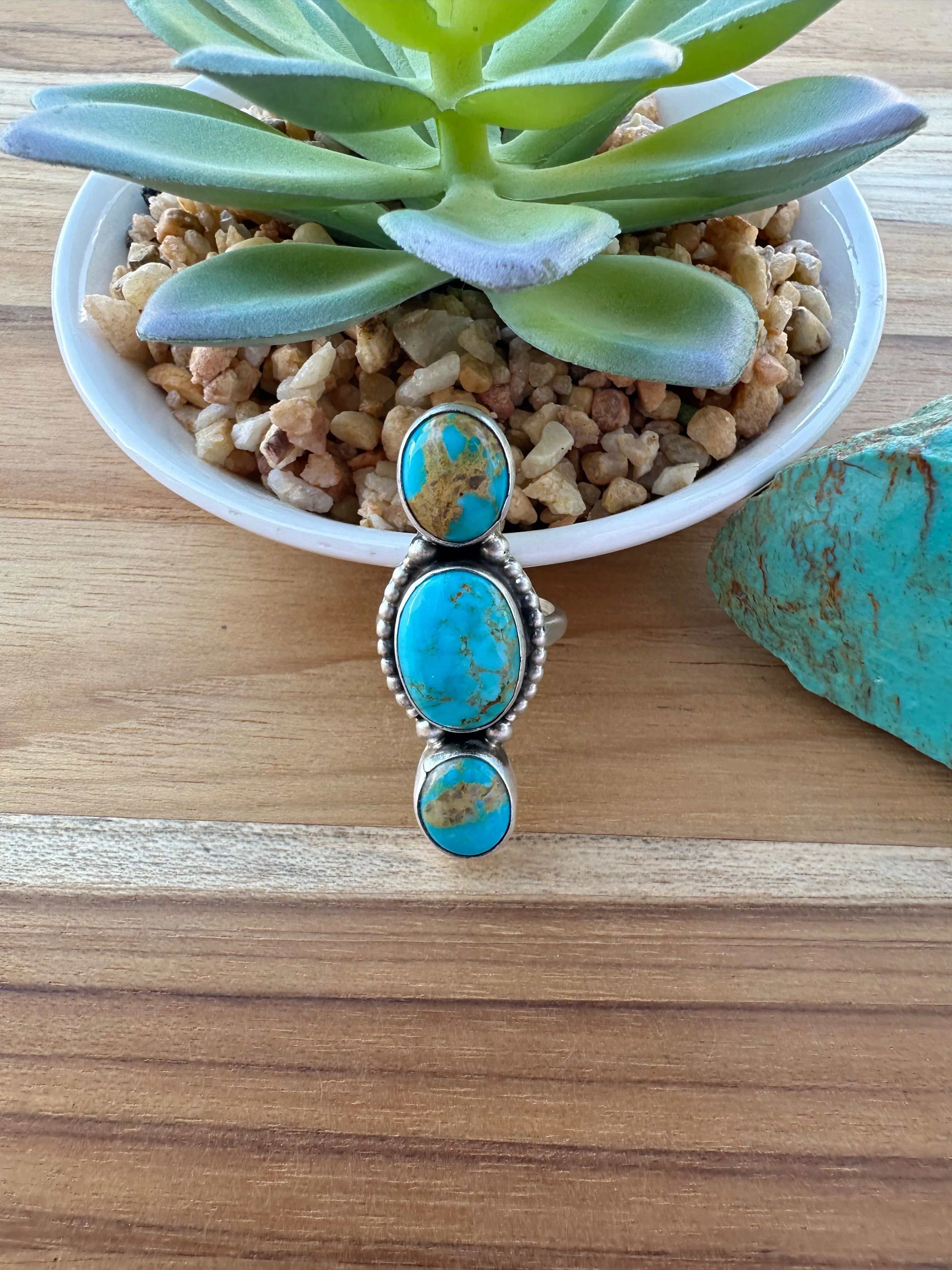 Kingman 3 Stone Ring