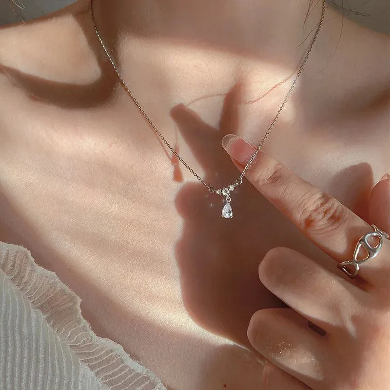 Kpop Y2K Aesthetic Butterfly Pendant Necklace for Women Hip Hop Vintage Double Chain Heart Necklaces Girls Gifts Jewelry