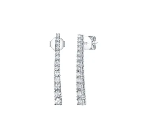 Lab Grown Diamond 0.77ctw Straight Earrings E-01946WHT