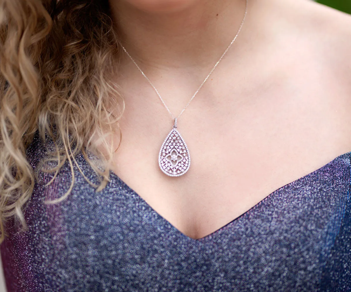 Lacey's Vintage Teardrop Necklace
