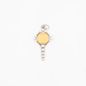 Large Harlow Two-Tone Key Charm