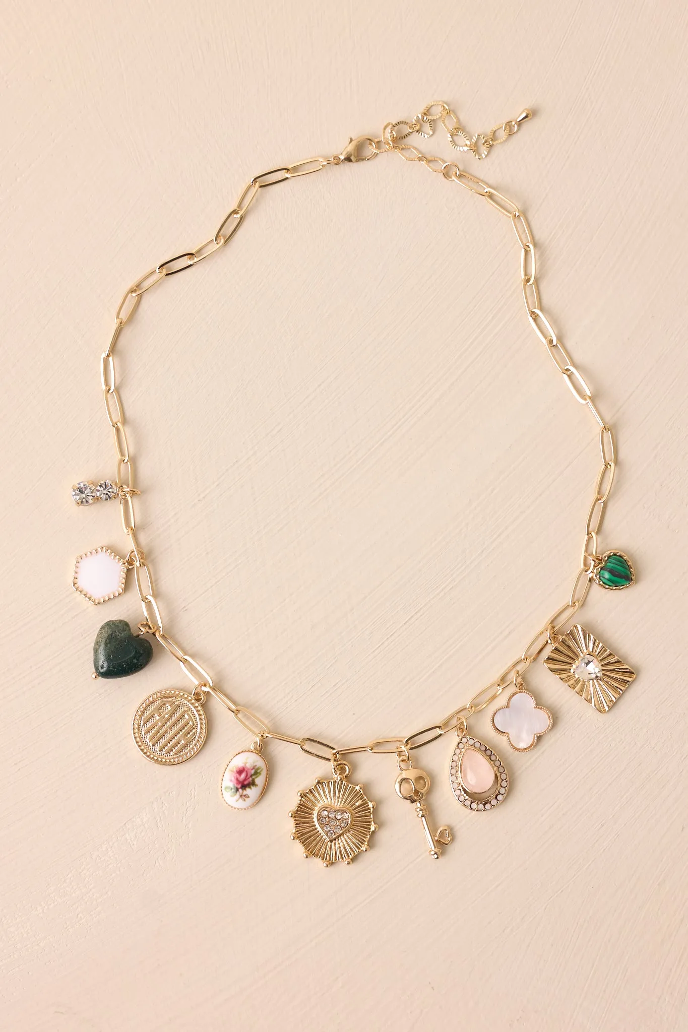 Lost in the Details Gold Charm Necklace