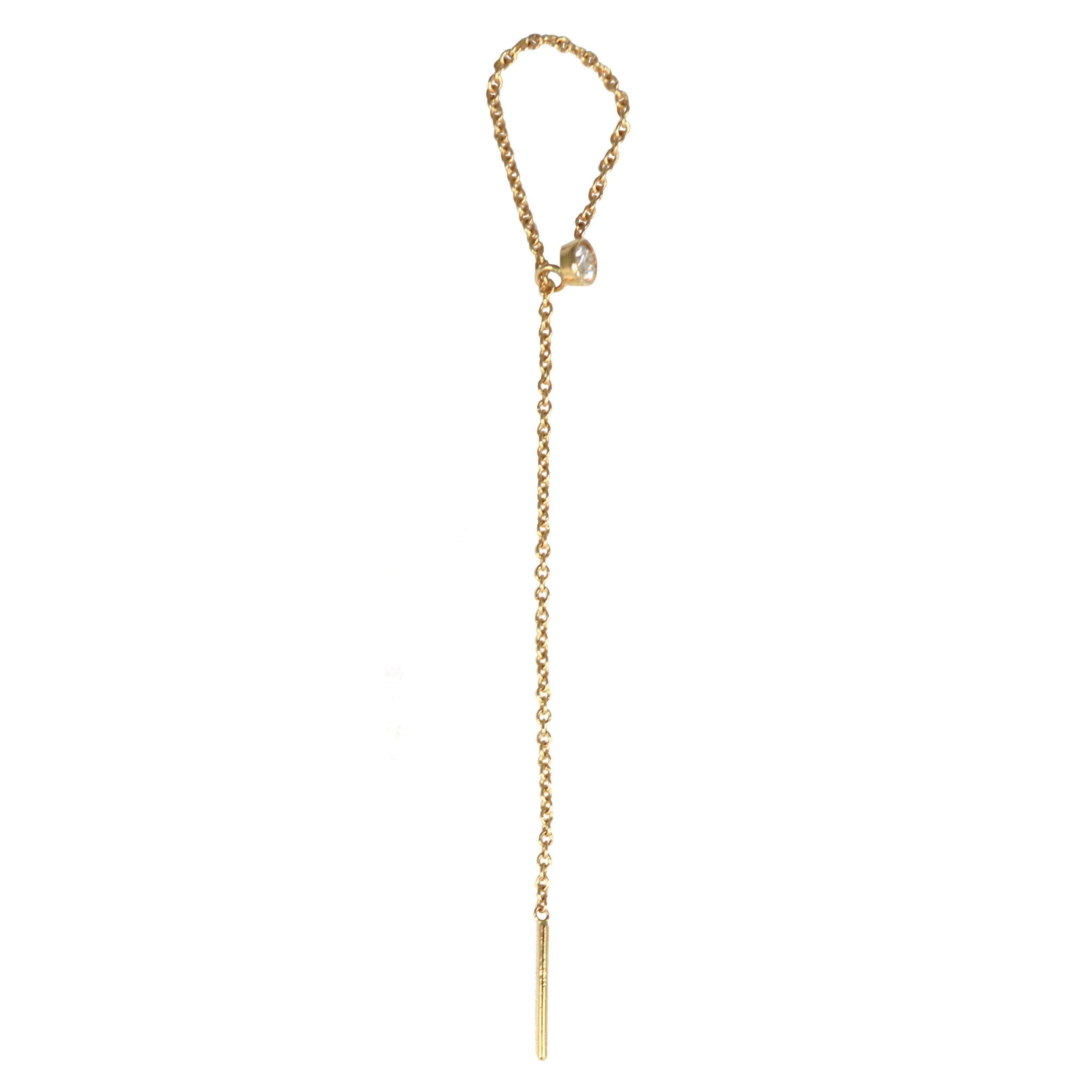 Lucia Diamond Lariat Earrings
