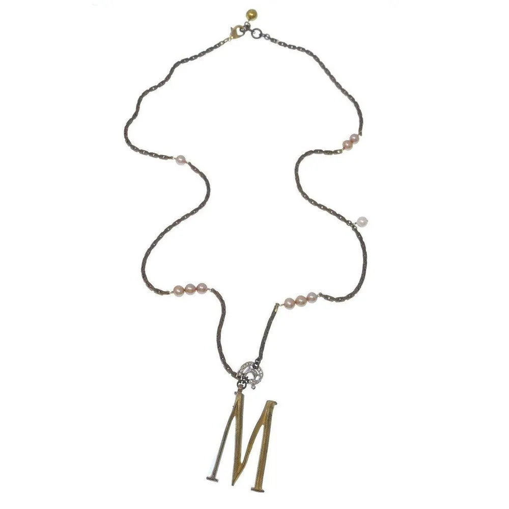 Lulu Frost Plaza Letter M Necklace