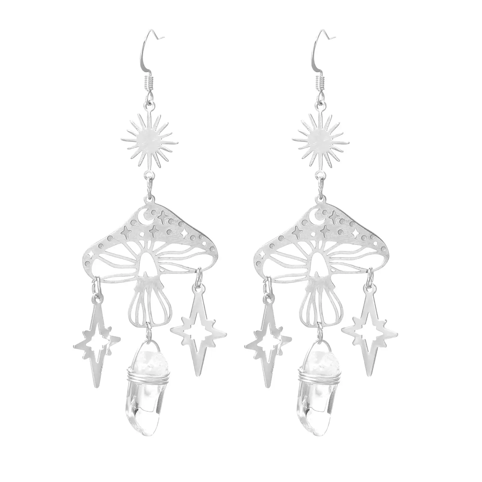 Magical Mushroom Dangle Earrings