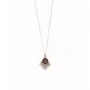 Marisol Necklace | Sterling Silver in Black Spectrolite