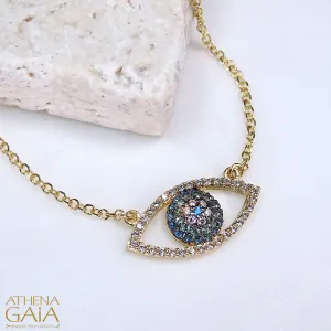 Mati Open Evil Eye Necklace (Large)