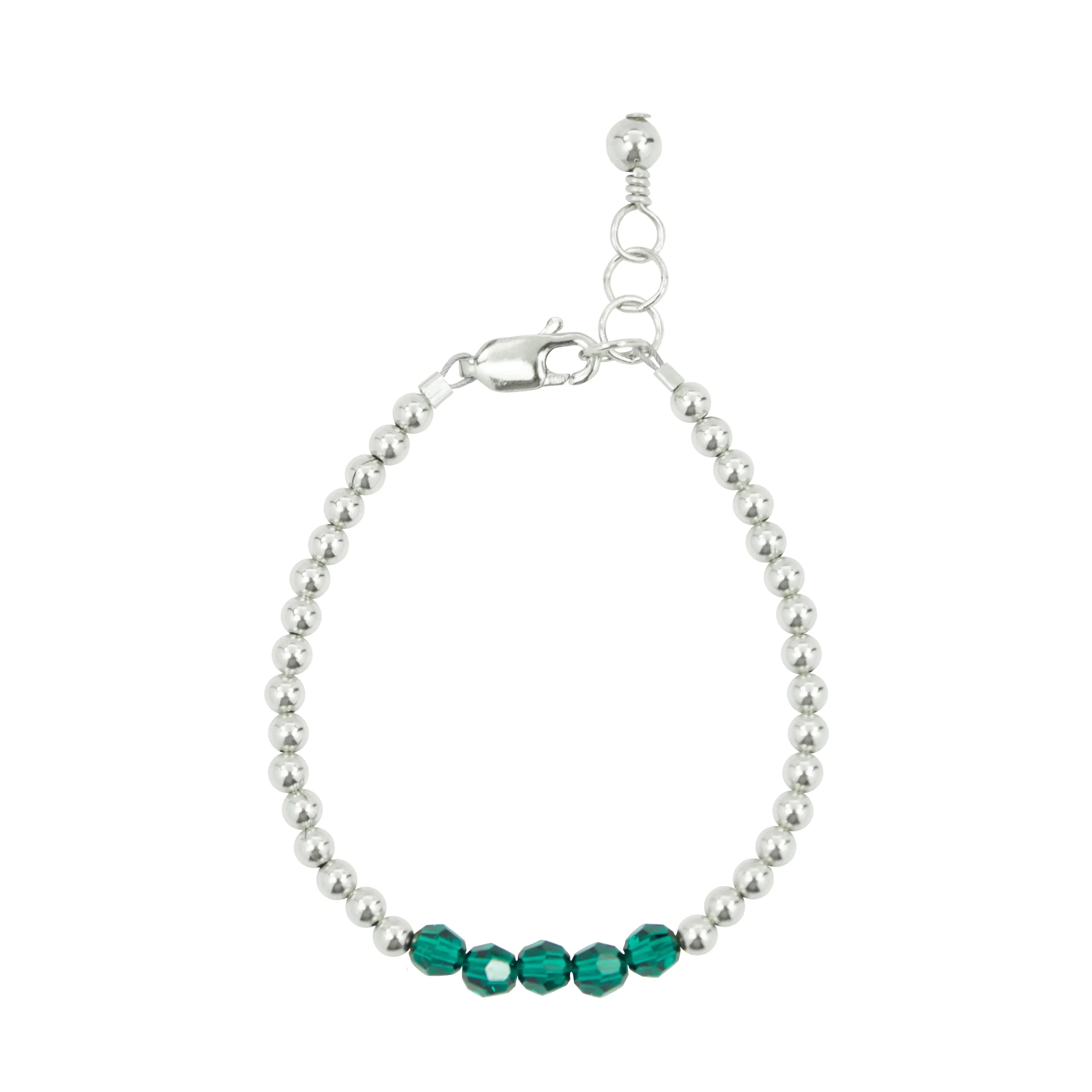 May Birthstone Bracelet (3MM   4MM beads)