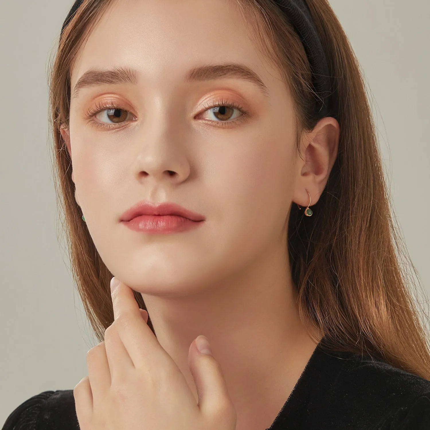 [May Birthstone] Debon D.D Gold Earring JDRERYS465G