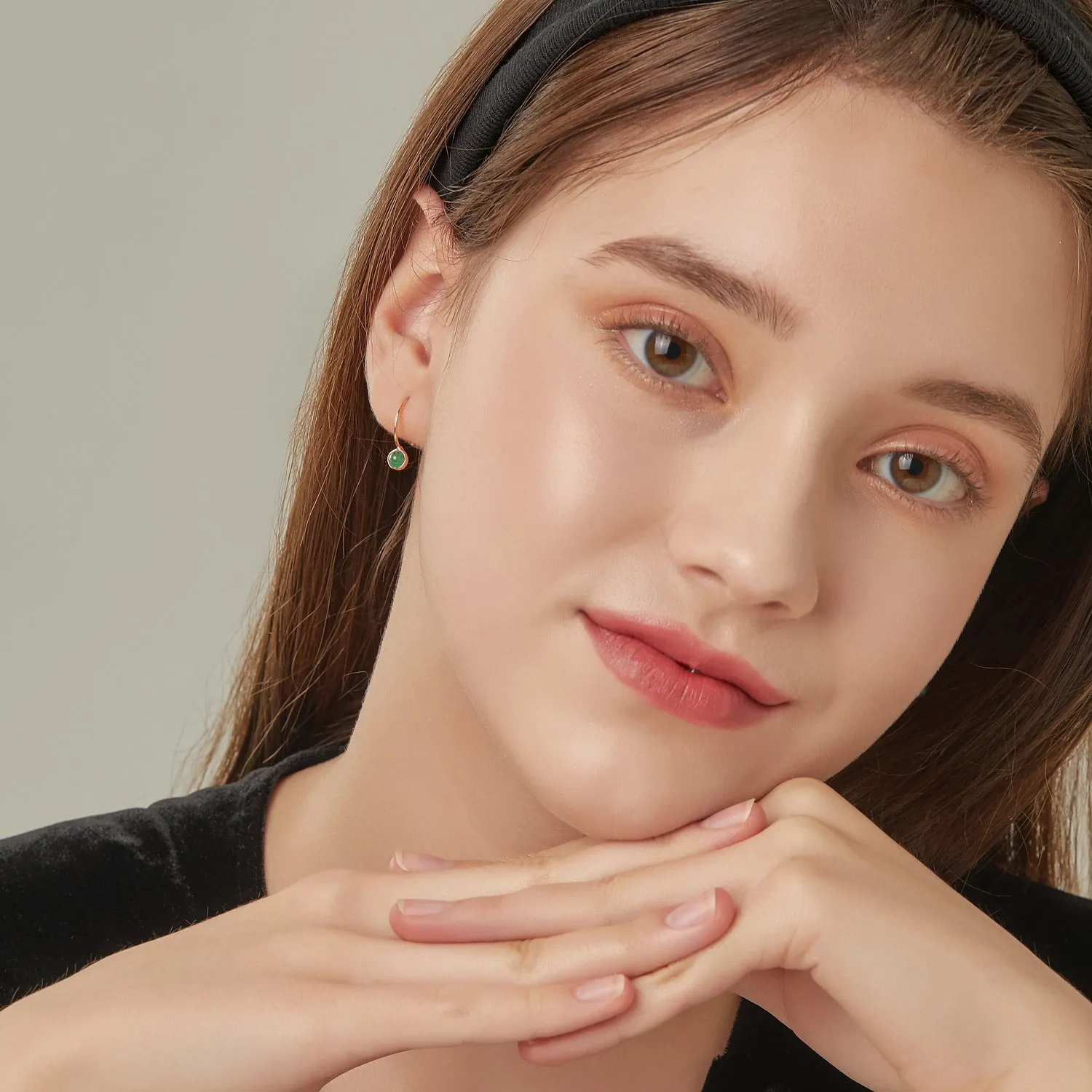 [May Birthstone] Debon D.D Gold Earring JDRERYS465G