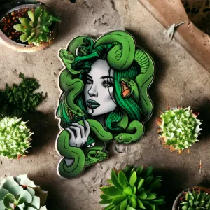 Medusa Enamel earrings