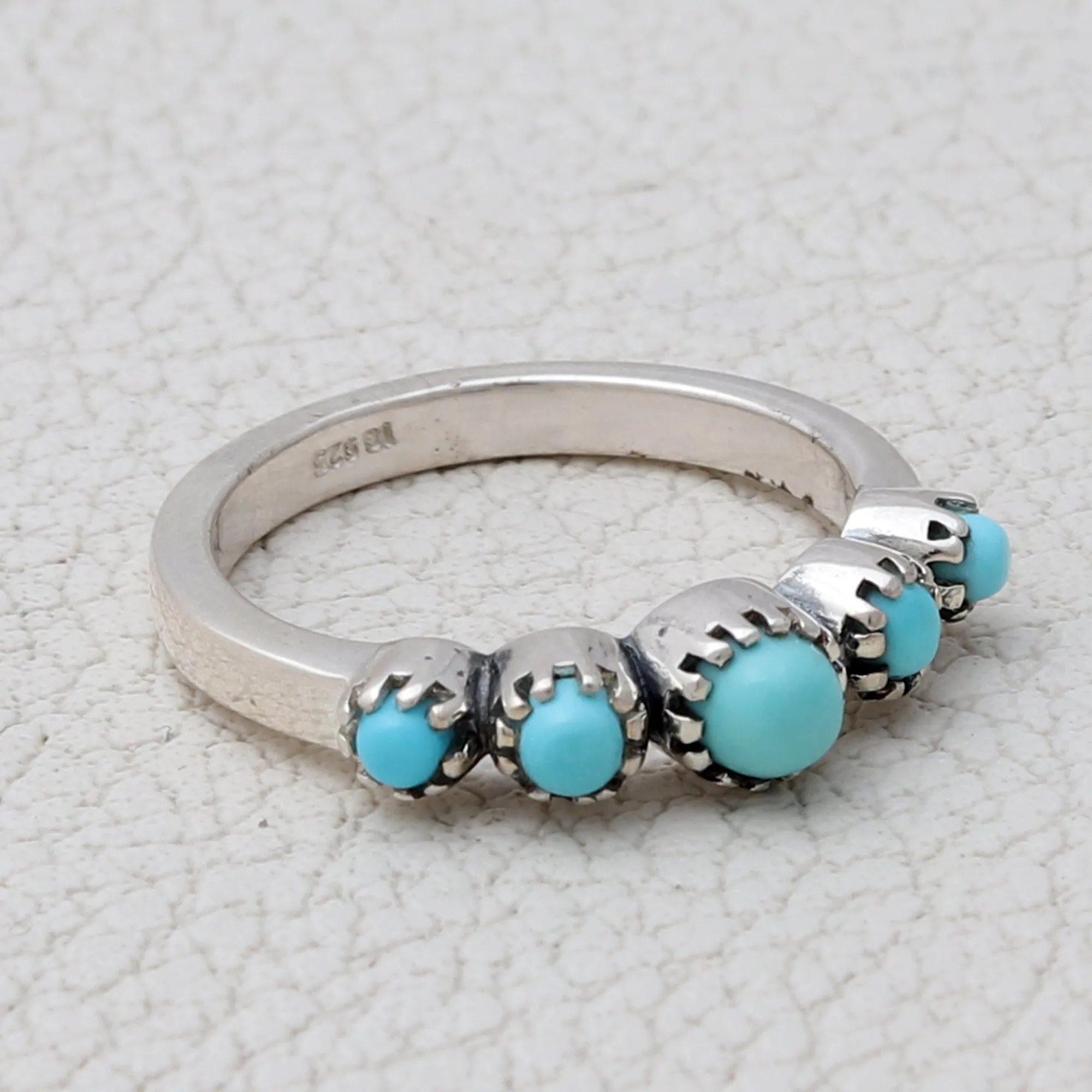 Mexican Turquoise Silver Rings