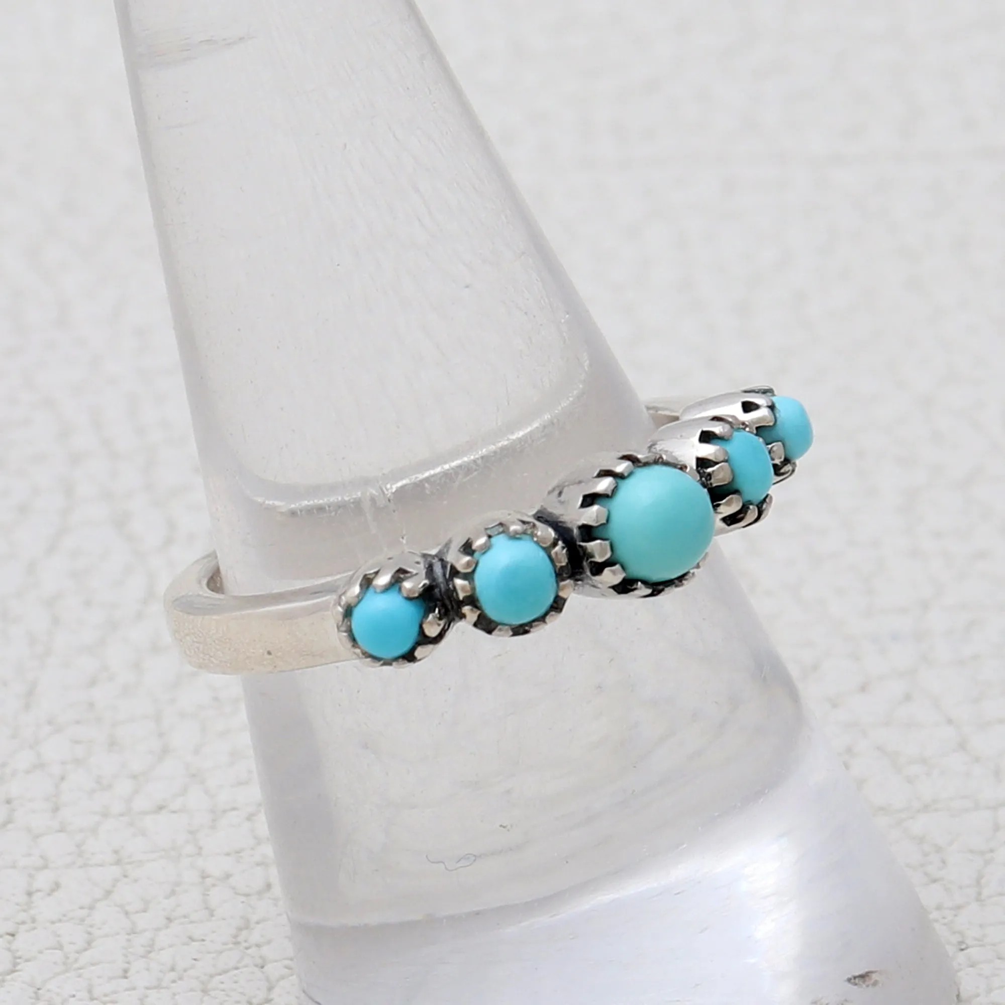 Mexican Turquoise Silver Rings