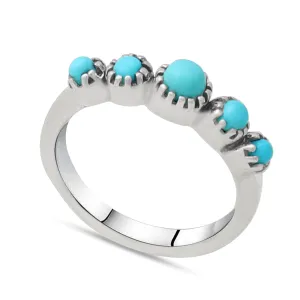 Mexican Turquoise Silver Rings