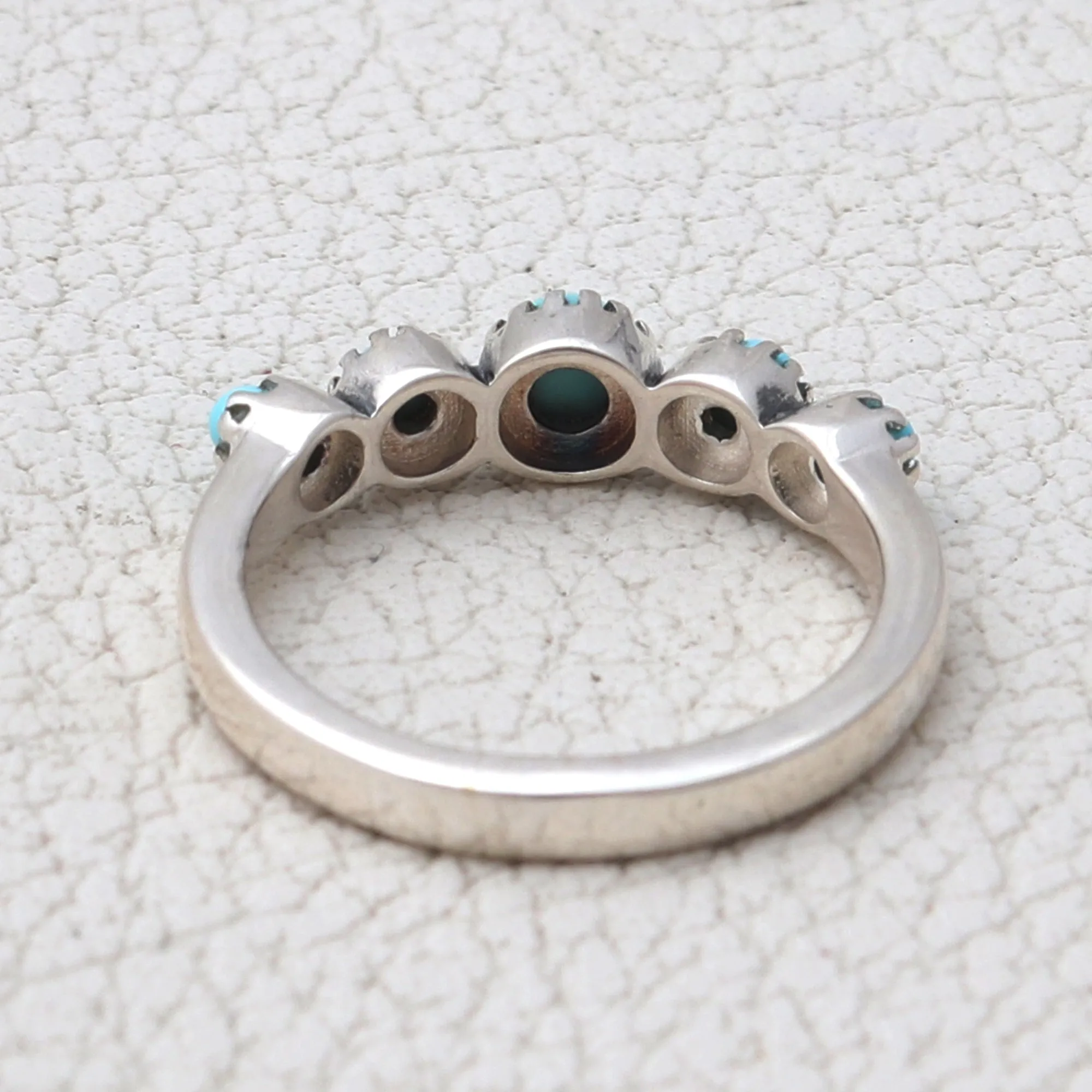 Mexican Turquoise Silver Rings