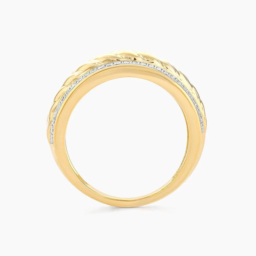 Middle Rope Stackable Band Ring