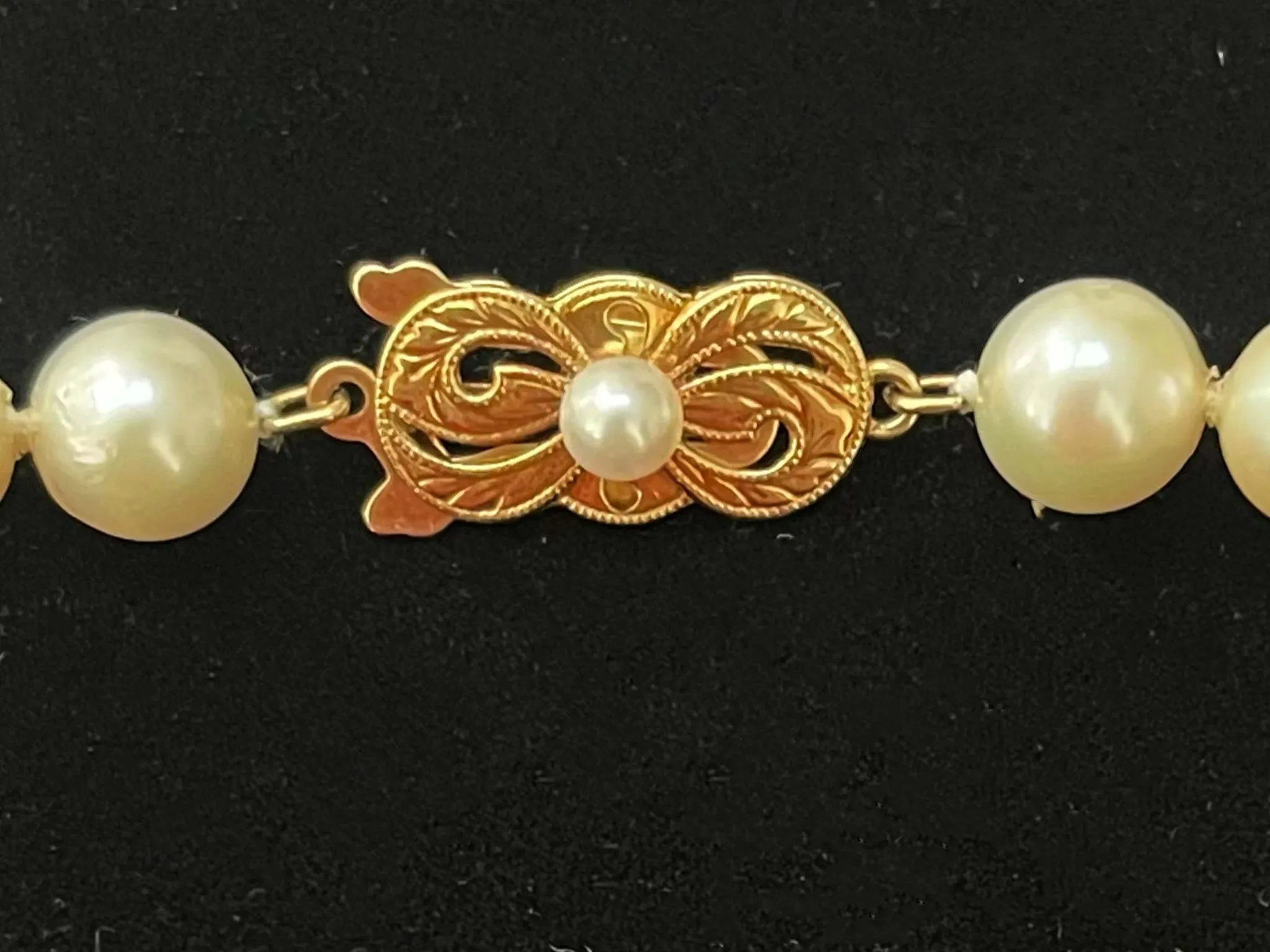 Mikimoto Akoya Cultured Pearl Strand Necklace 18K