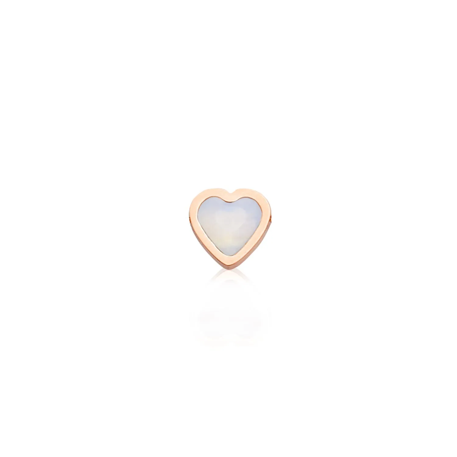 Mini Heart Birthstone Bracelet (Rose Gold)