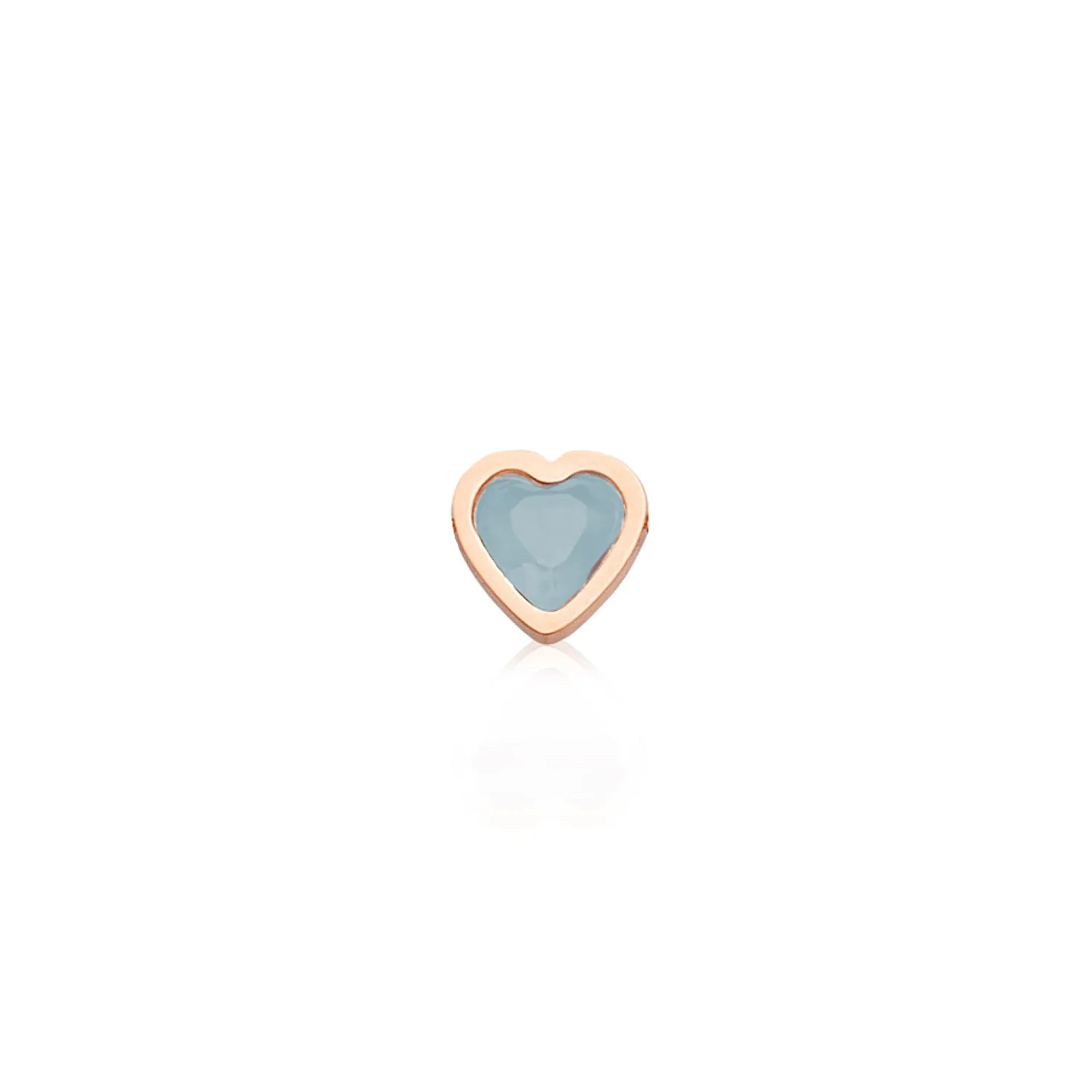 Mini Heart Birthstone Bracelet (Rose Gold)