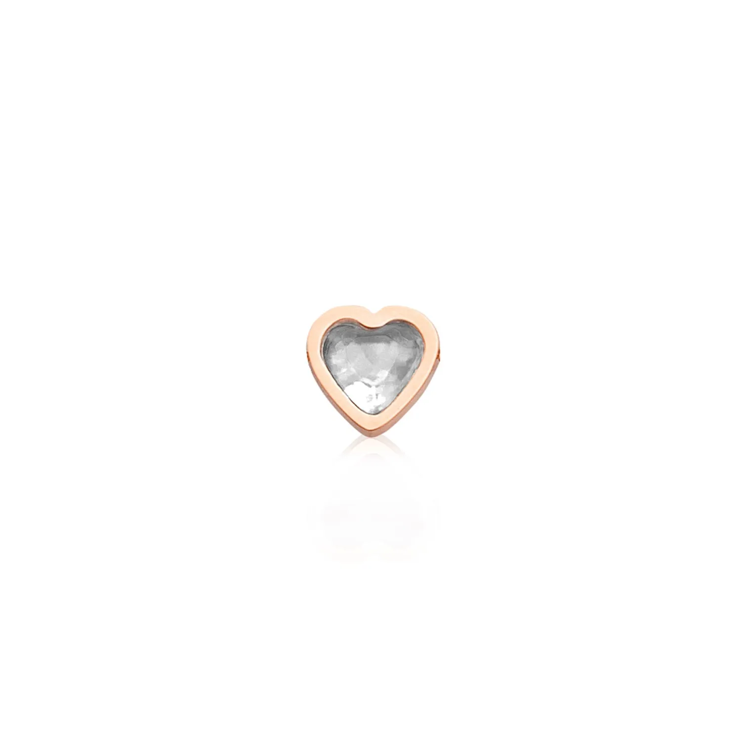 Mini Heart Birthstone Bracelet (Rose Gold)