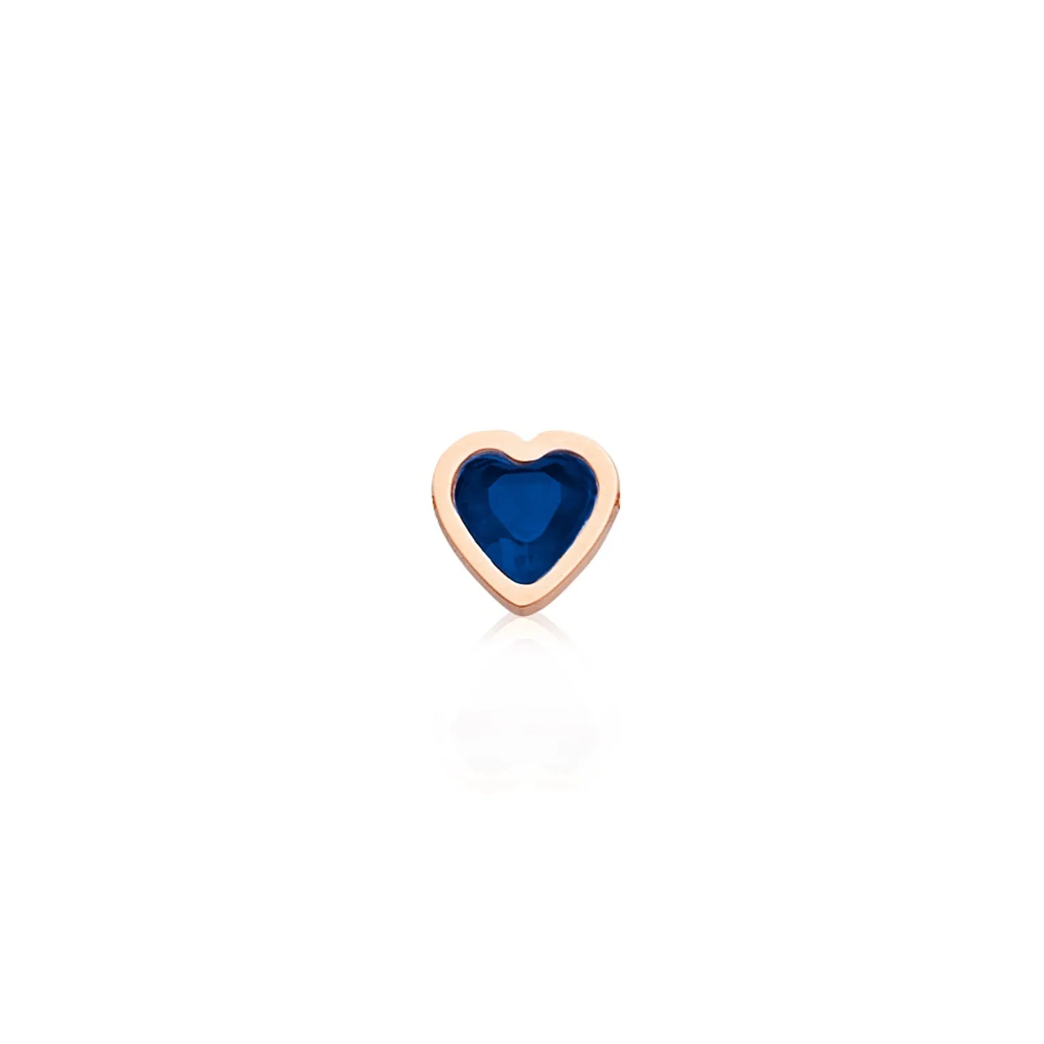 Mini Heart Birthstone Bracelet (Rose Gold)