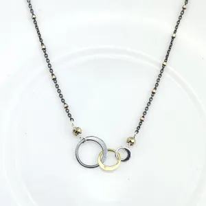 Mini Jill Three Wide Link Necklace