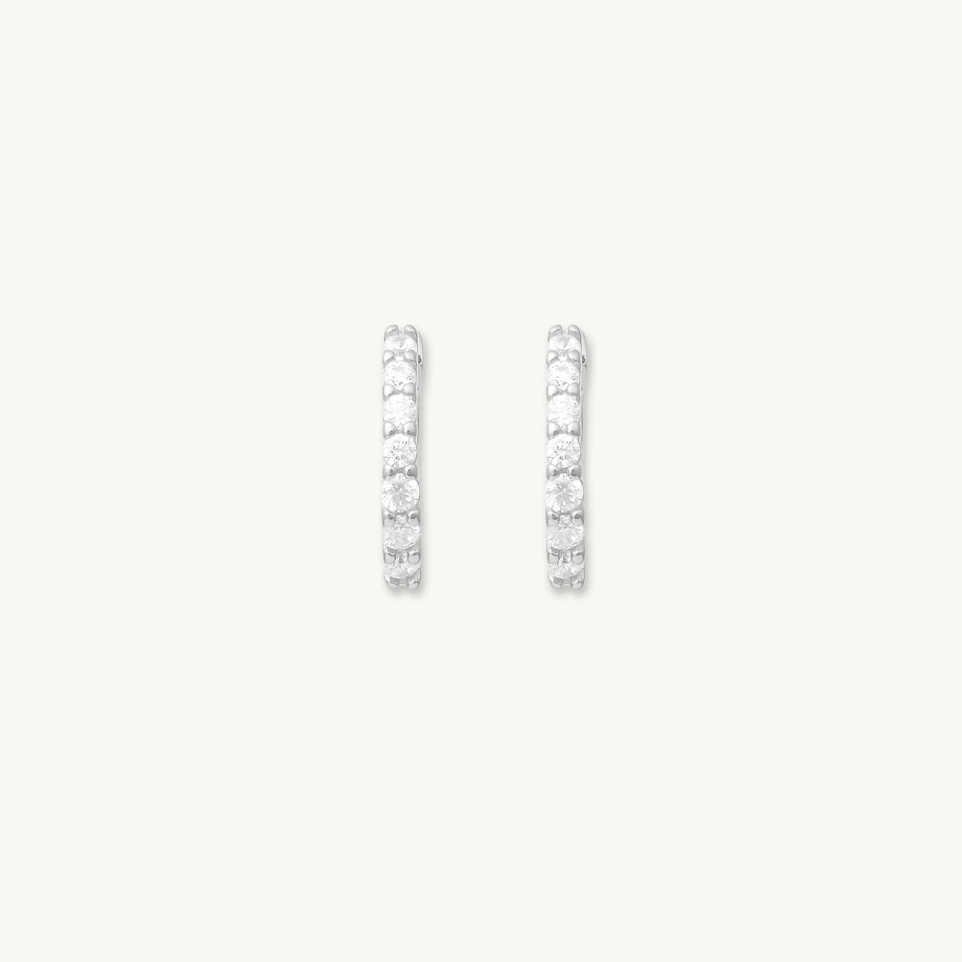 Mini Sapphire Huggie Earrings
