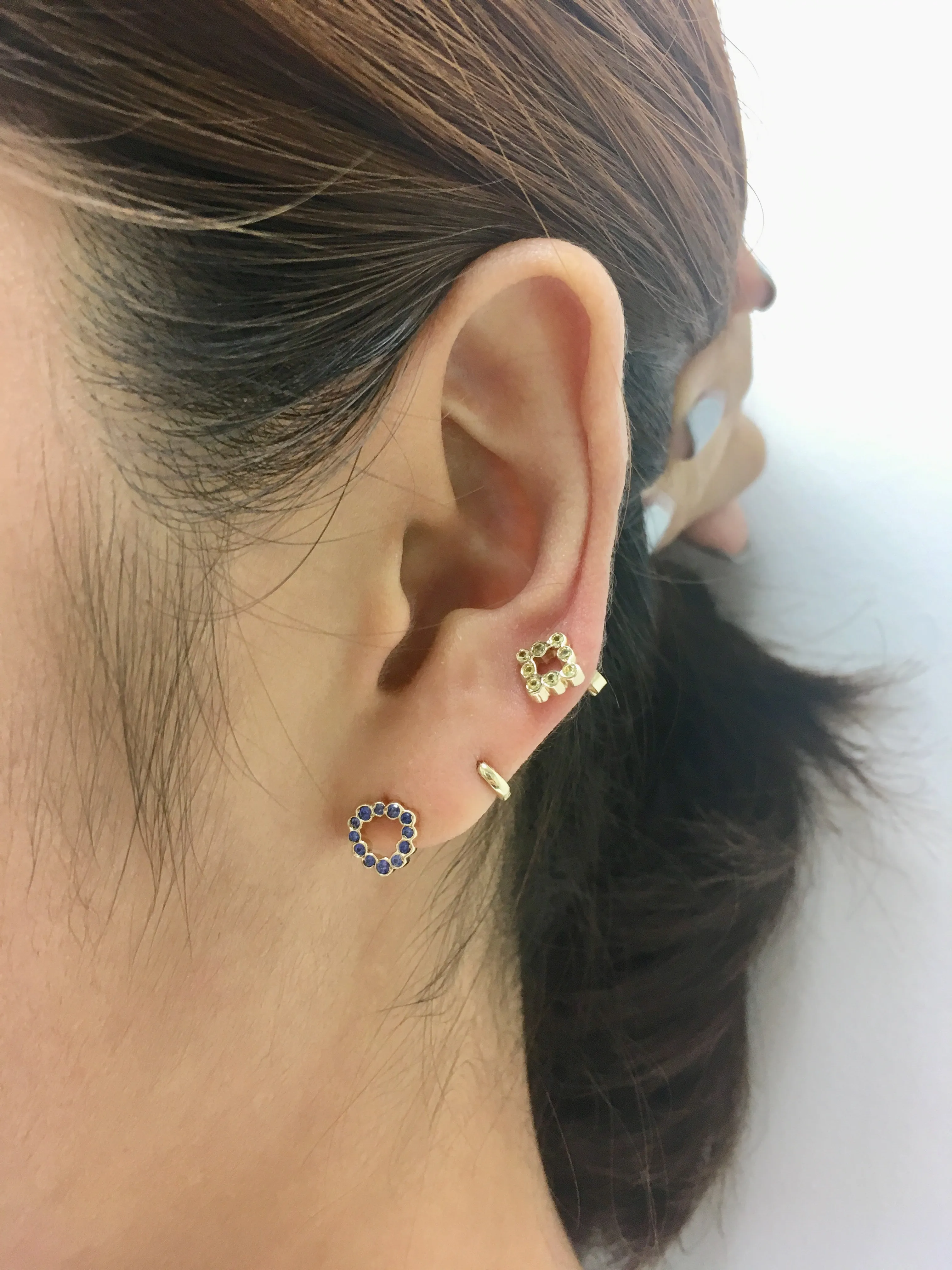 Mini Triangle shape stud single earring