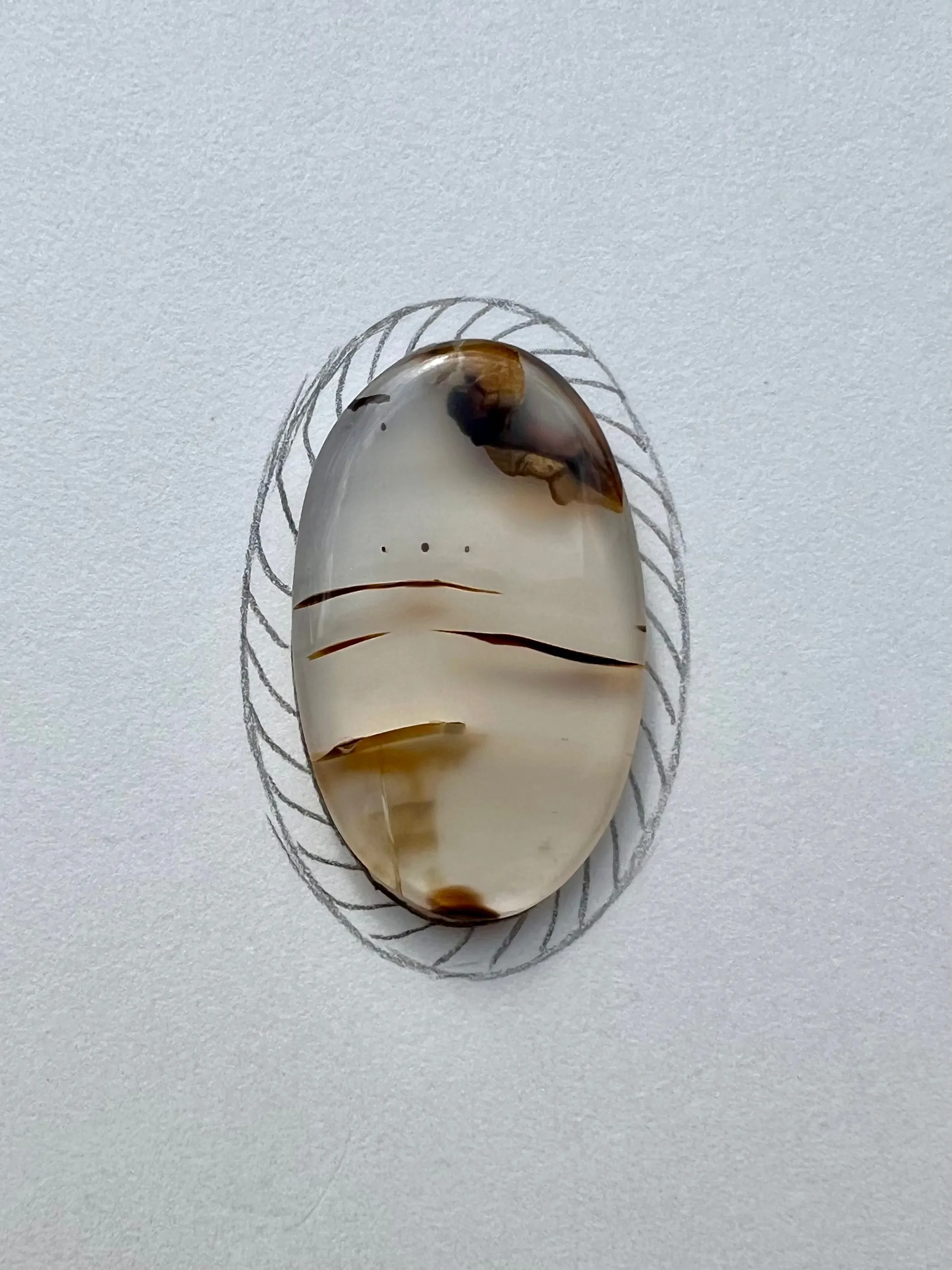 Montana Agate Rope Ring - B