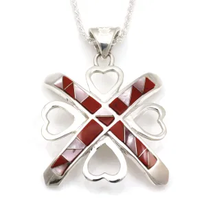 Morning Star And Heart Pendant