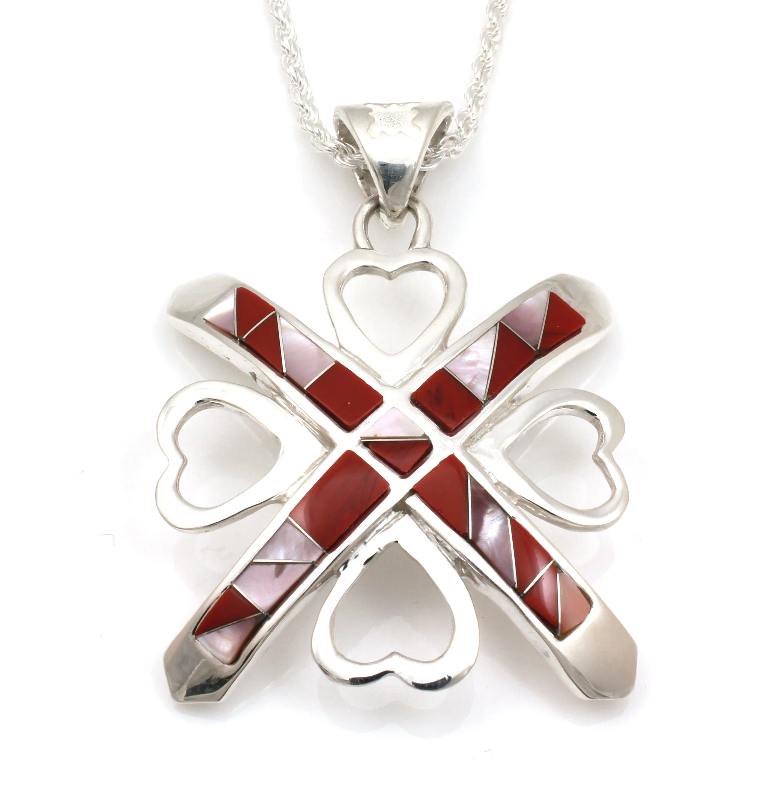 Morning Star And Heart Pendant